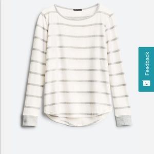 Kamie Button Back Brushed Knit Top
XL | White